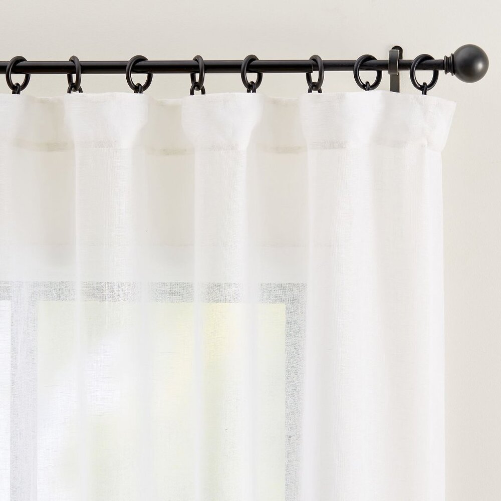 Brand new Pottery Barn Emery Sheer Curtains in White